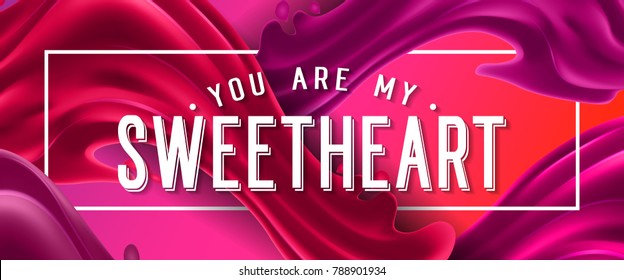 You Are My Sweetheart Lettering in Frame