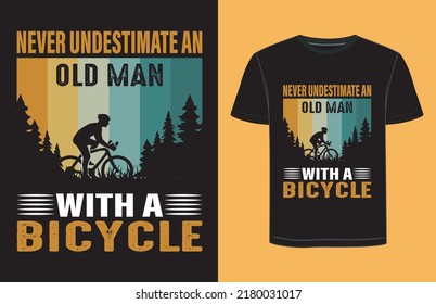 Are you need a vintage t shirt design with bicycle.