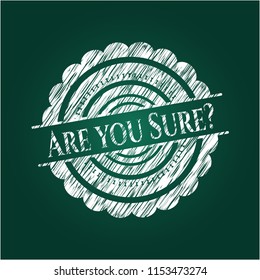 Are you Sure? on blackboard