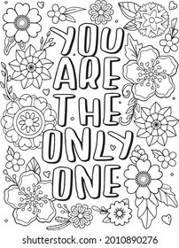 Adult Coloring Pages Quotes Images Stock Photos Vectors Shutterstock