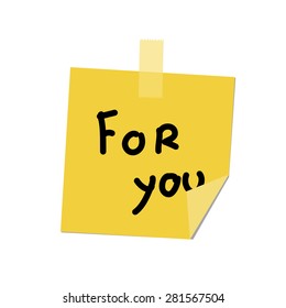for you paint on post it