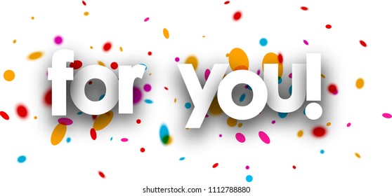 For you paper banner with color drops. Vector illustration.