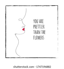 you are prettier than the flowers template