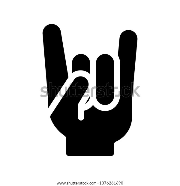 You Rock Hand Gesture Stock Vector (Royalty Free) 1076261690 | Shutterstock