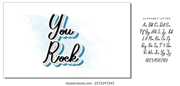 YOU ROCK | MOTIVATIONAL HAND LETTERING