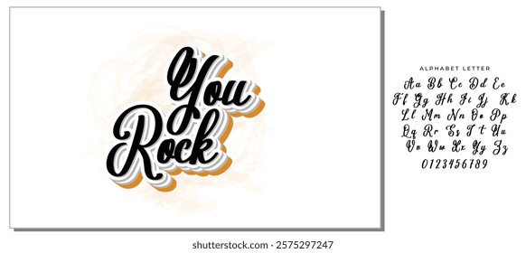 YOU ROCK | MOTIVATIONAL HAND LETTERING