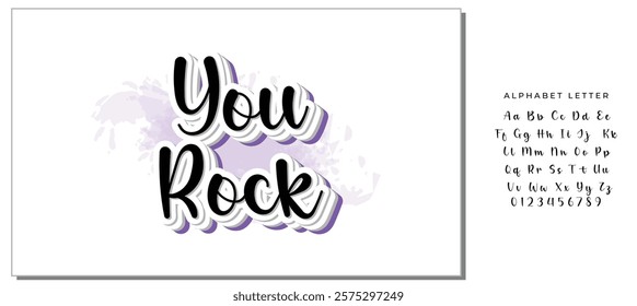 YOU ROCK | MOTIVATIONAL HAND LETTERING
