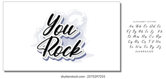 YOU ROCK | MOTIVATIONAL HAND LETTERING