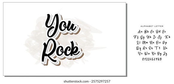 YOU ROCK | MOTIVATIONAL HAND LETTERING