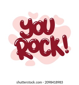 grafische Vektorgrafik von Rock-quote