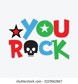 You Rock Rockstar Svg Cricut Cut Files Silhouette Cut Files