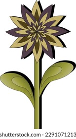 You see a flowers illustration