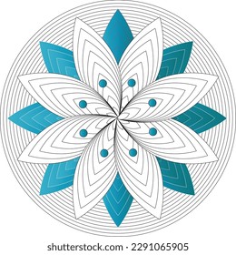 You see a pattern in abtract flower shape