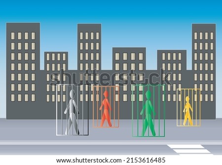 
You set the limits for yourself. People in jail who self-impose walking around the city