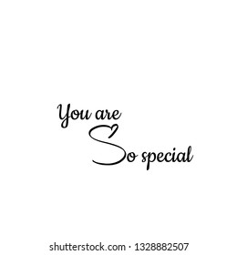 You Special Typography Print Use Poster Stock Vector (Royalty Free ...