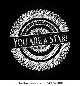 You are a Star! chalk emblem