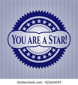 You are a Star! denim background