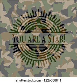 You are a Star! on camo pattern