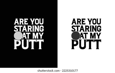 Design des Golf Quote T-Shirts, Typografie