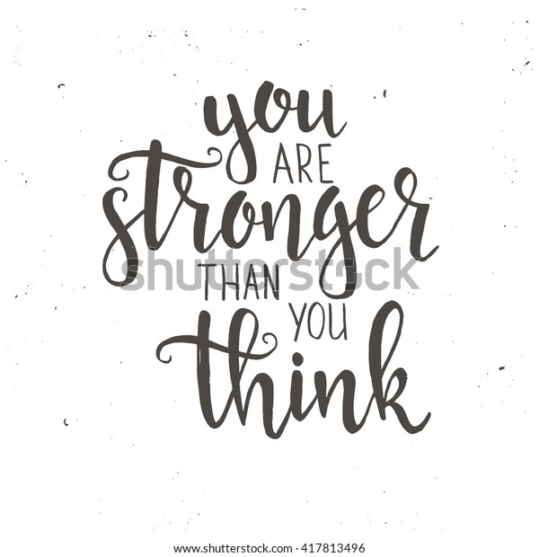 You Stronger Than You Think Hand 库存矢量图（免版税）417813496 Shutterstock