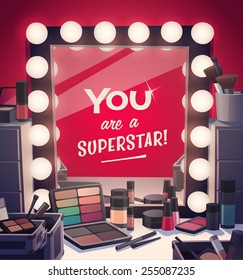 You are a superstar! Vector illustration.