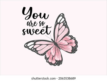you are so sweet vector art design