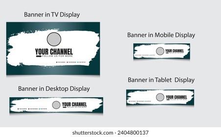 You Tube banner, channel art, You Tube Channel art, web banner, Email signature