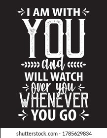 I'm with you typography t-shirt design