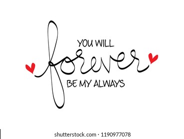 You will forever be