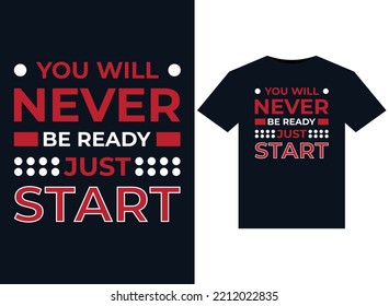 
You will never be ready just start illustrations for print-ready T-Shirts design