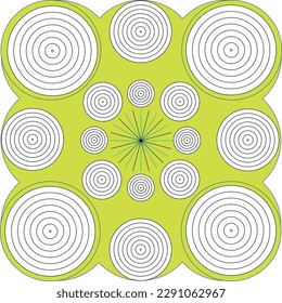 You will see an ornament like pattern with circles