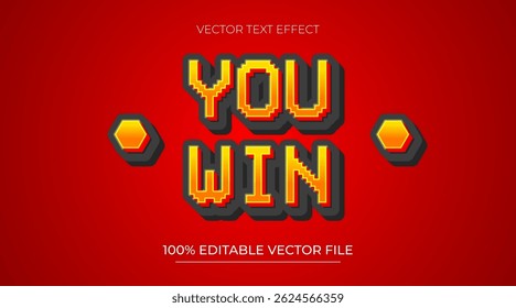 Você ganha efeito de texto editável com estilo de fonte pixel