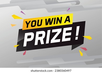 se gana la palabra de premio concepto ilustración vector con estilo 3d para uso página de inicio, plantilla, ui, web, aplicación móvil, afiche, banner, volante, fondo, tarjeta de regalo, cupón, papel tapiz