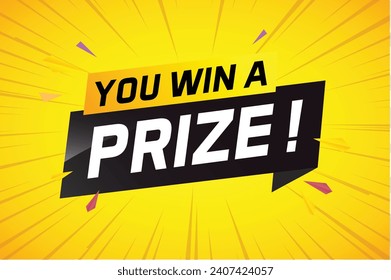 se gana la palabra de premio concepto ilustración vector con estilo 3d para uso página de inicio, plantilla, ui, web, aplicación móvil, afiche, banner, volante, fondo, g