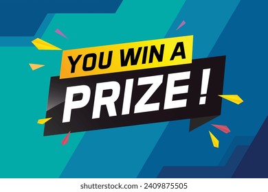 you win prize word concept vector illustration with 3d style for use landing page, template, ui, web, mobile app, poster, banner, flyer, background, g