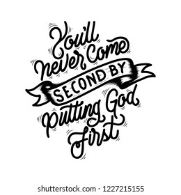 You'll never come second handlettering typography