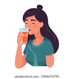 Young adult holding cocktail, enjoying icon isolated