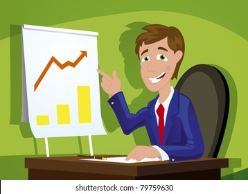 young adult smiling confident businessman in modern office