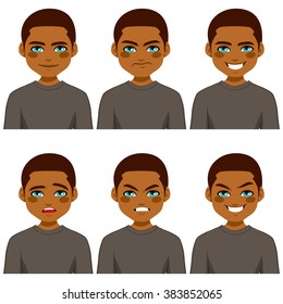 112 Same face different expression Stock Illustrations, Images ...