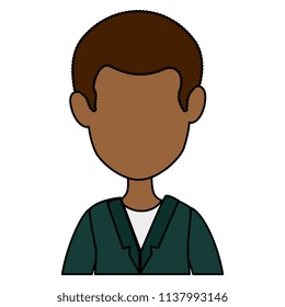 young african man avatar character