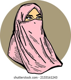 Niqab cartoon