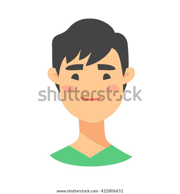 Young Asian Male Character Cartoon Style Stock Vector (Royalty Free