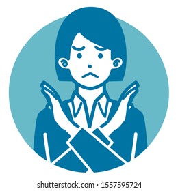 
Young asian woman office worker