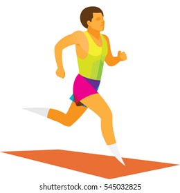 young athlete is a long-distance runner