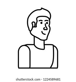 young athletic man avatar character