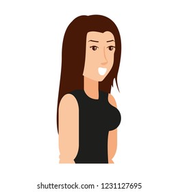 young athletic woman avatar character