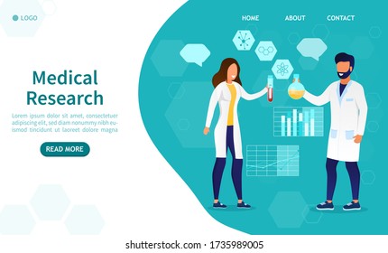 Jóvenes científicos atractivos están trabajando en experimentos médicos Investigación moderna de laboratorio. Los empleados desarrollan medicamentos, vacunas, antídotos. Experimentos químicos. 