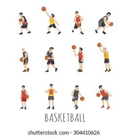 Young Basketball player , eps10 vector format