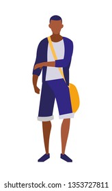 young black boy student modeling