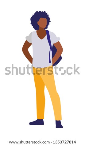young black boy student modeling